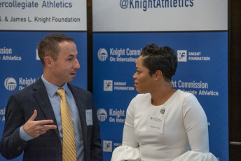 Jay Demings (left), Whitney Frey