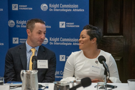 Jay Demings (left), Whitney Frey