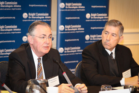 Nathan Hatch (left) and Bob Bowlsby