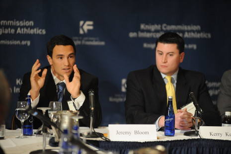 Jeremy Bloom (former University of Colorado football players) and Kerry Kenny (Former student-athlete and Chairman of NCAA Division I Student-Athlete Advisory Committee)
