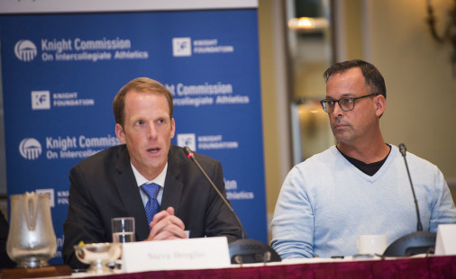 Steve Broglio (left) and Ed Cunningham