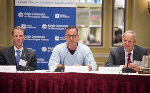 (From left):  Steve Broglio, Ed Cunningham, Bob Gardner