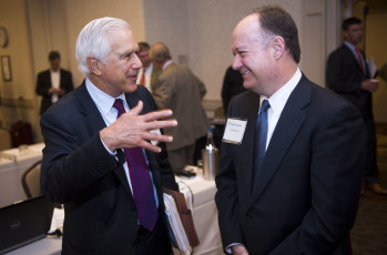 Ronald Katz (left), Jack DeGioia, President, Georgetown University