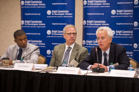 From left: Kendall Spencer, A.L. (Lorry) Spitzer, Andrew Zimbalist