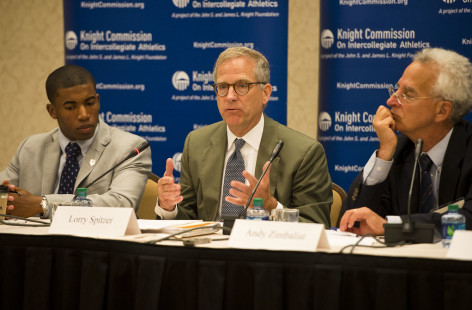From left: Kendall Spencer, A.L. (Lorry) Spitzer, Andrew Zimbalist