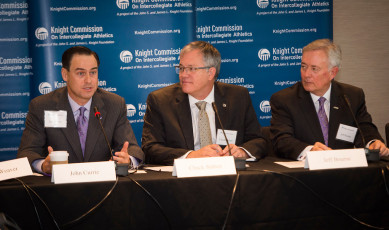 John Currie (left), Chuck Staben, Jeff Bourne