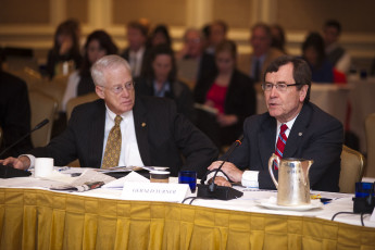 Knight Commission co-chairs Kirwan and Turner