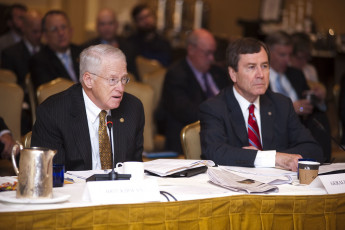 Knight Commission co-chairs Kirwan and Turner