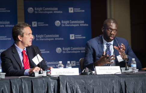 Gabe Feldman (left), Amadou Kilkenney Diaw