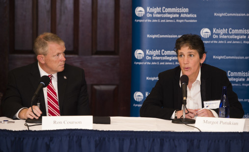 Ron Courson (left), Margot Putukian (right)