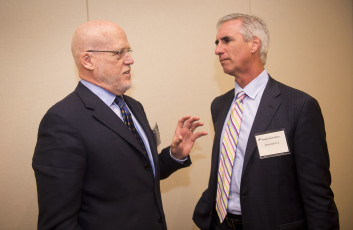 Doug Allen (left), Oliver Luck