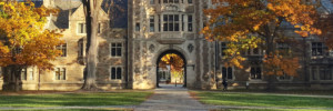 Archway through education building